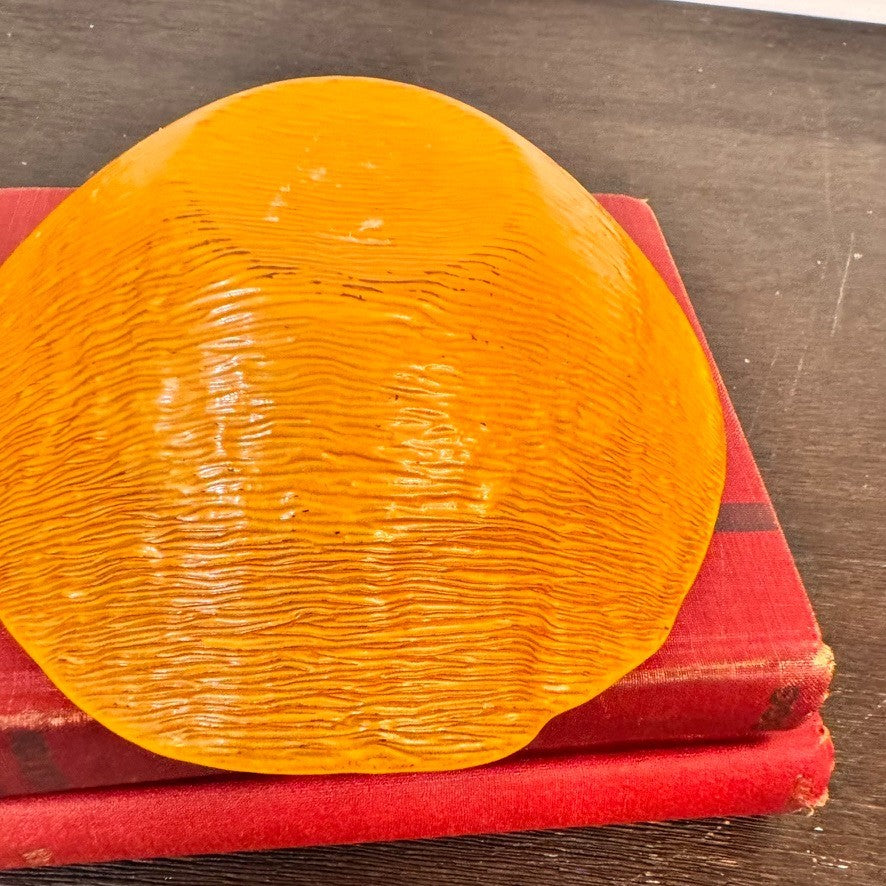 Vintage Orange IVV Textured Murano Art Glass Bowl – Italy, MCM