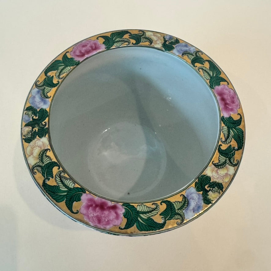 Vintage Chinese Rose Medallion Jardiniere/Planter