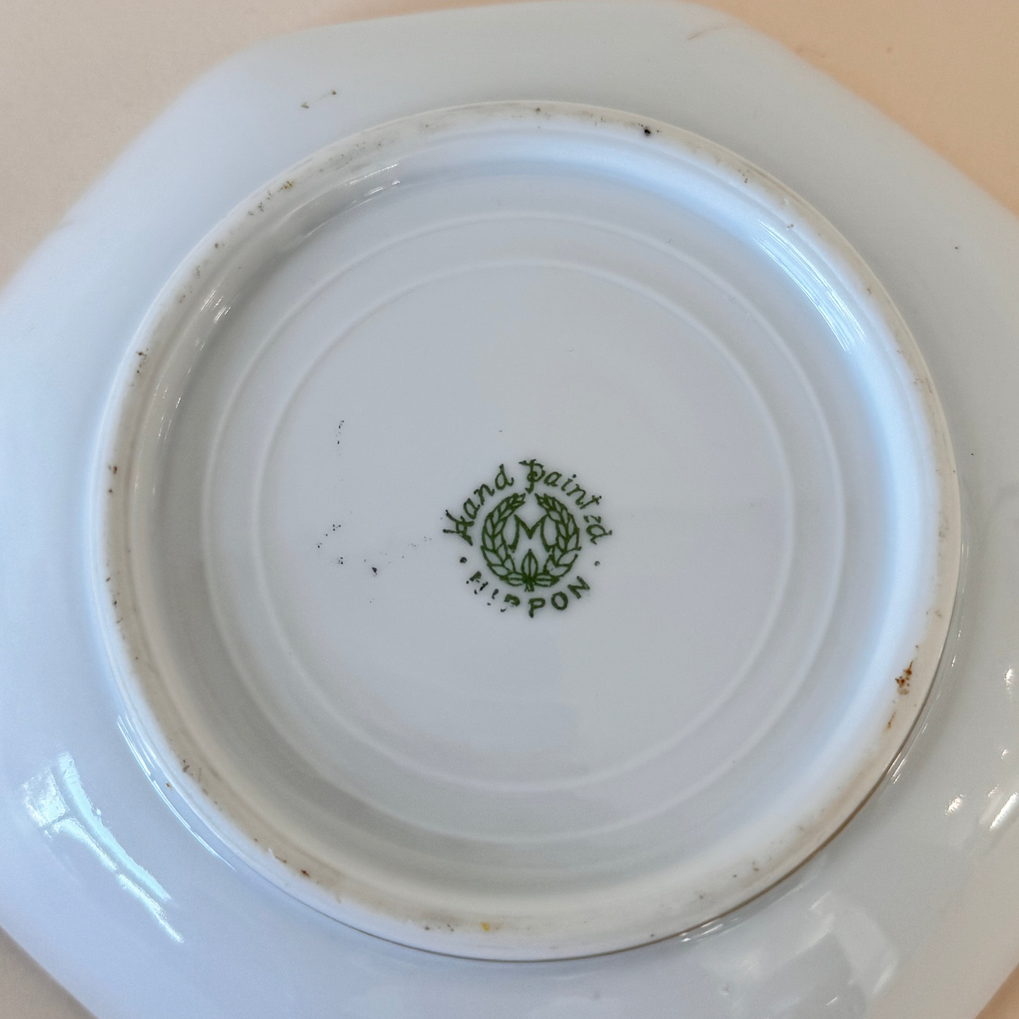 Antique Nippon Hand-Painted Dish w/ Handles