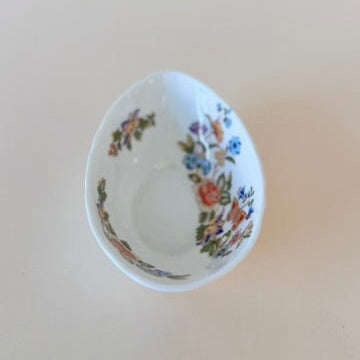 Vintage Aynsley Cottage Garden Egg‑Shaped Trinket Dish
