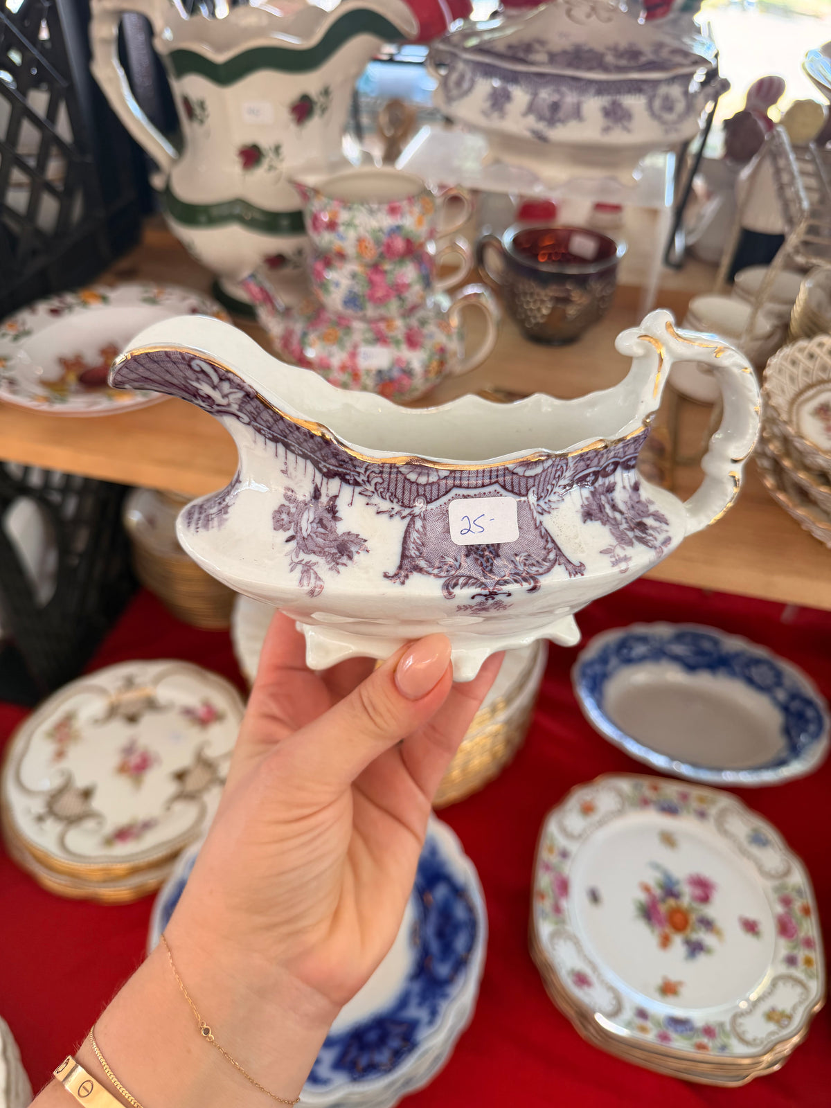 Mulberry English Ironstone Sauce Boat