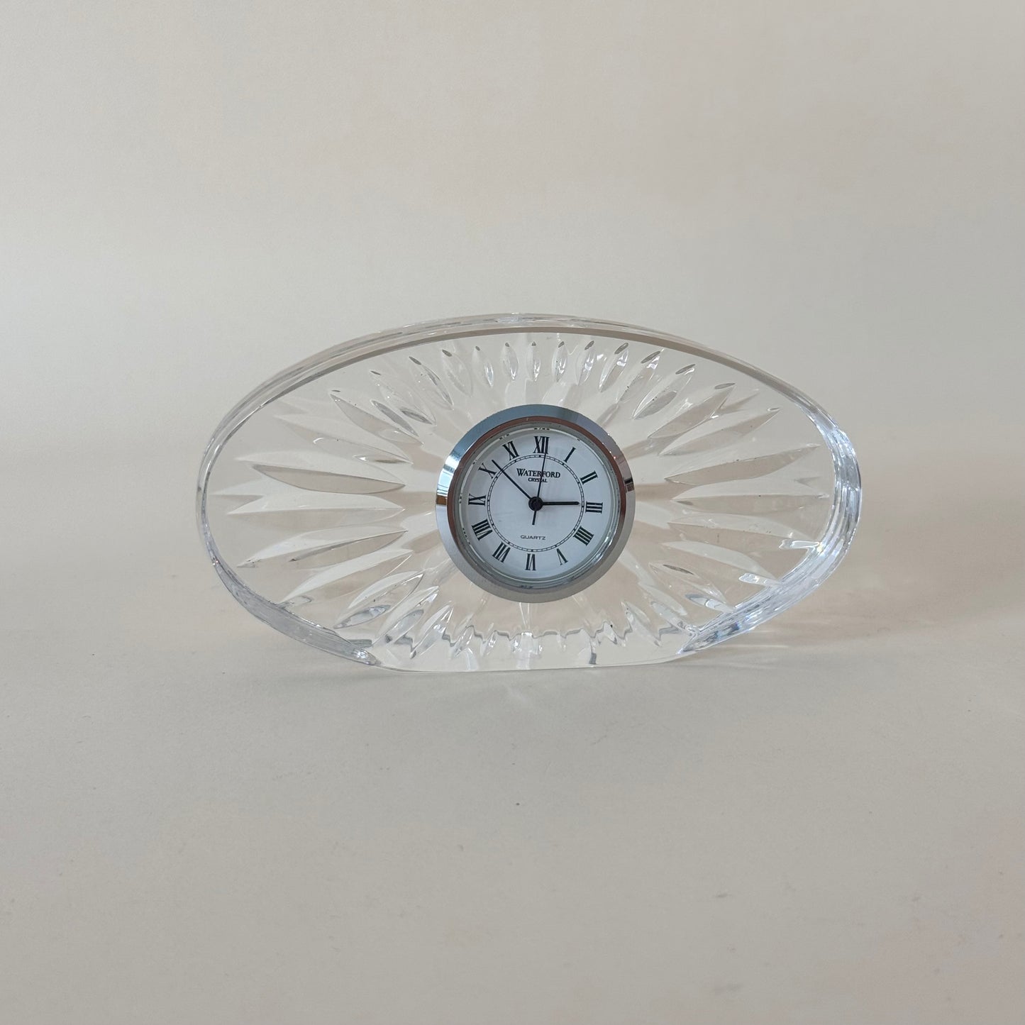 Waterford Crystal Desk Clock – Cut Crystal Mantel Timepiece