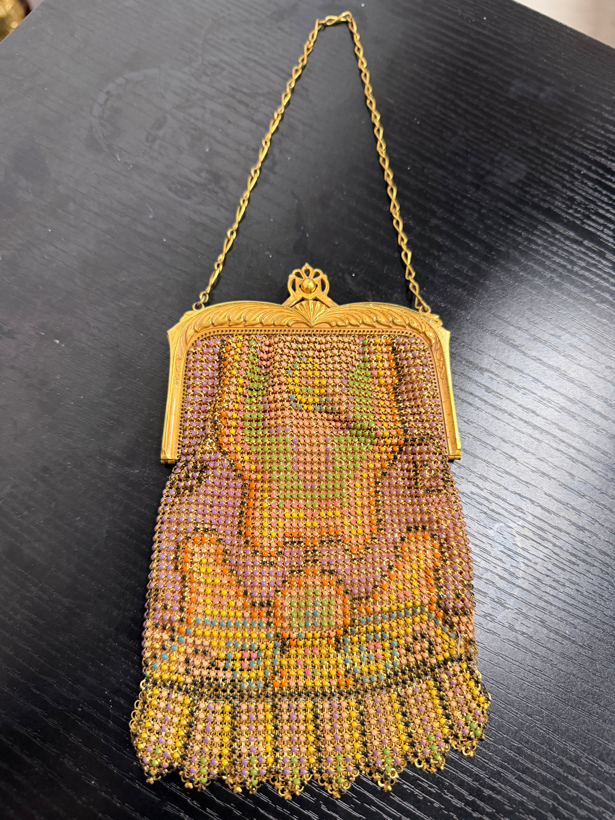 Gold Mesh Art Deco Purse