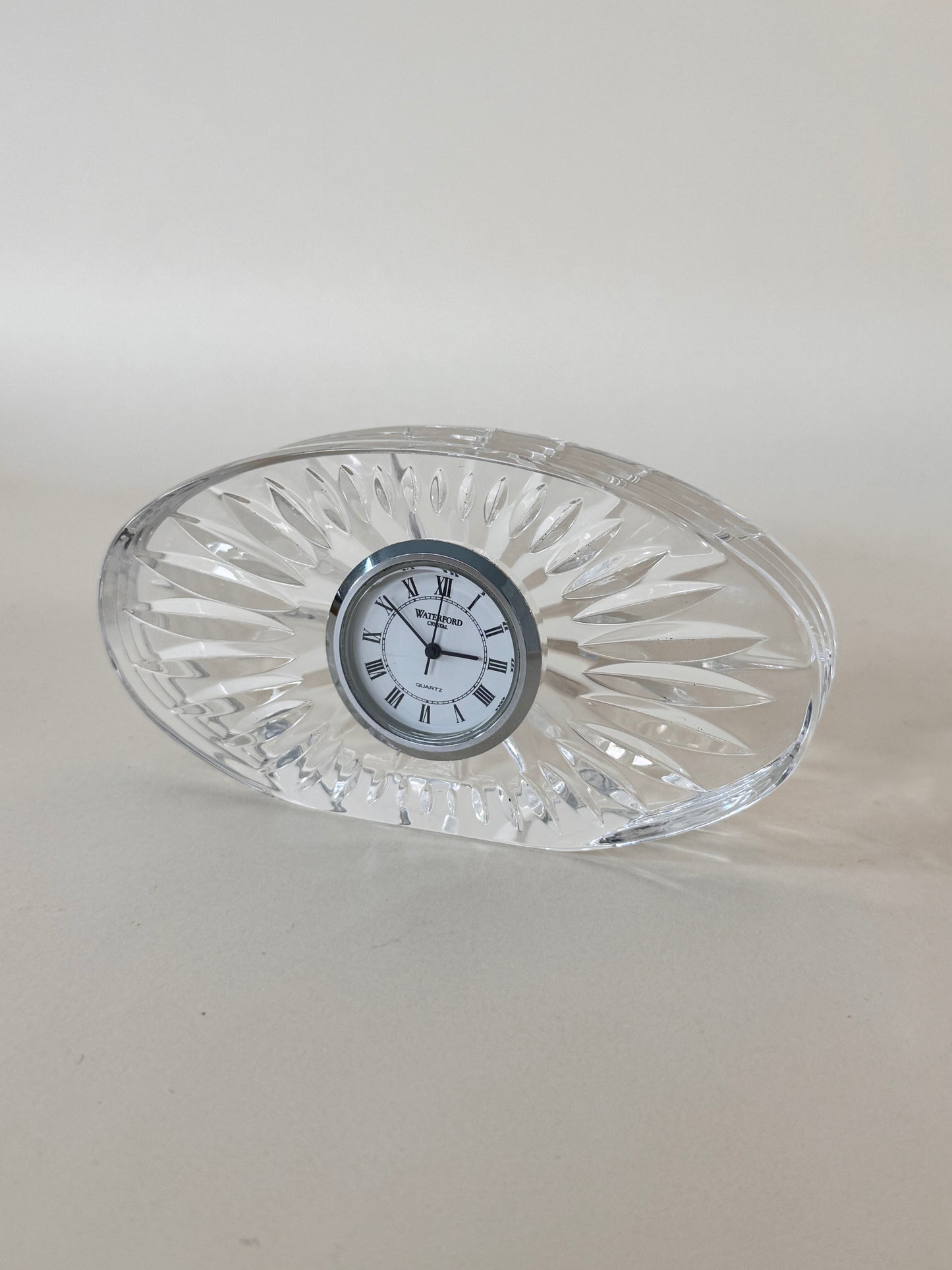 Waterford Crystal Desk Clock – Cut Crystal Mantel Timepiece