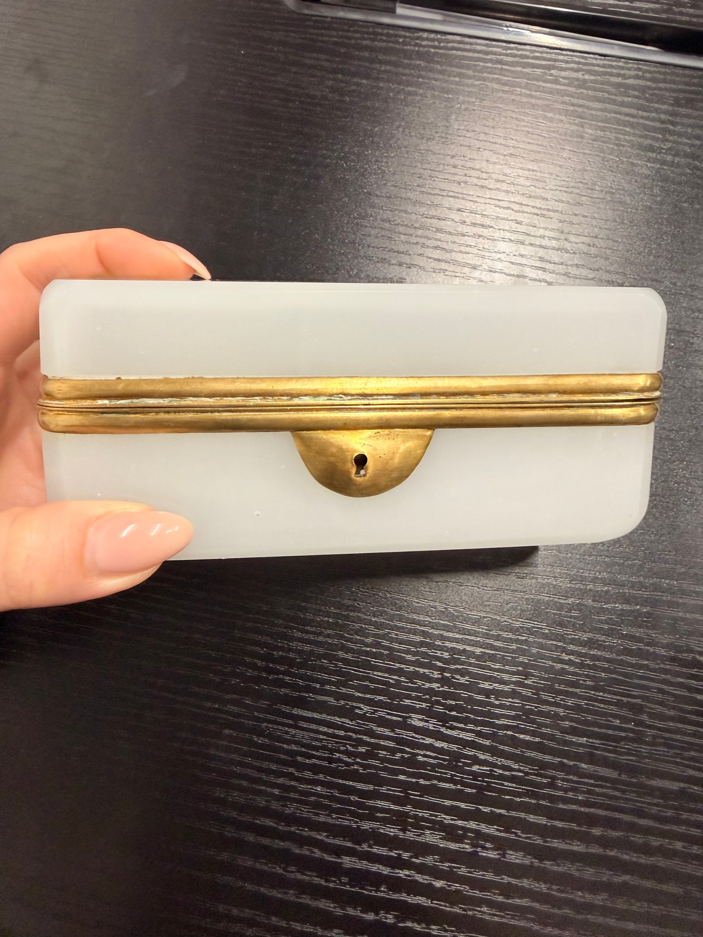 White Opaline Box/Casket