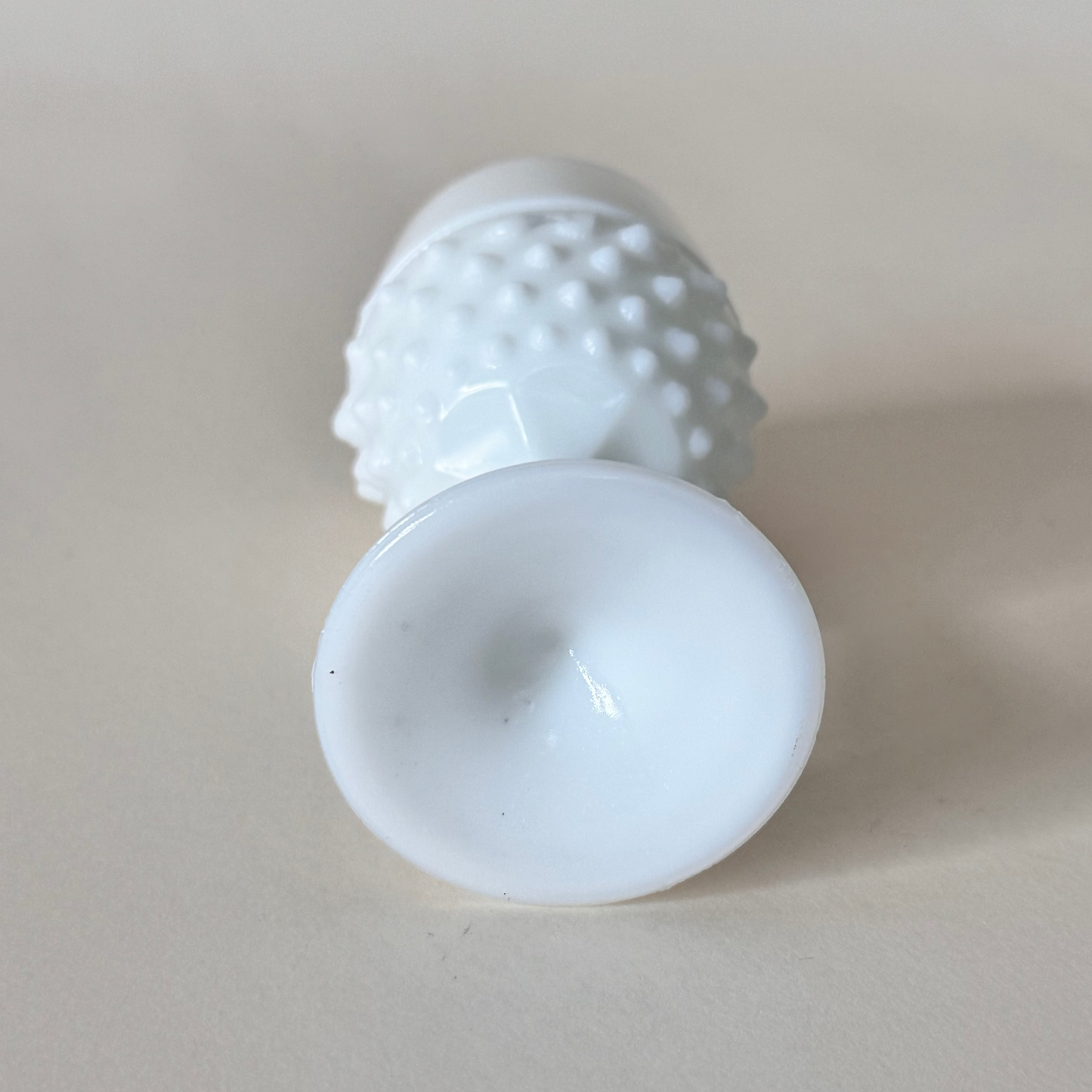 Vintage Fenton Hobnail Milk Glass Goblet